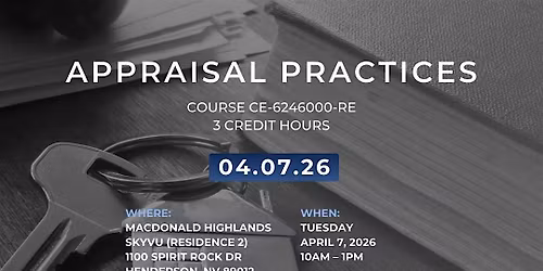 3 CE Credits! Appraisal Practices