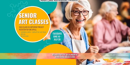 Avon Lake Senior Summer Art Classes at the Lake House