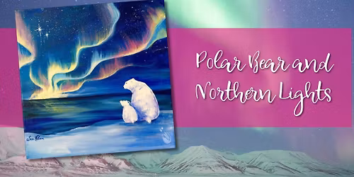 Polar Bear and Northern Lights