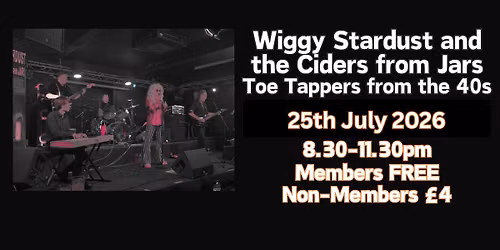 Wiggy Stardust and the Ciders from Jars - Toe Tappers from the 40s to present