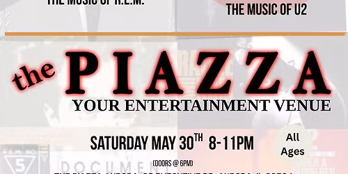 Two Icons, One Night \u2013 Without U2 (Music of U2) + Men On The Moon (R.E.M. Tribute)