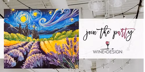 A Starry Night Lavender Field | Wine & Design