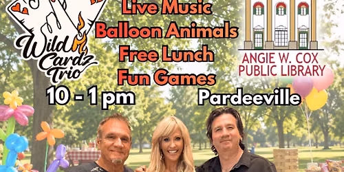 Wild Cardz Trio @ Angie W. Cox Public Library, Pardeeville, WI