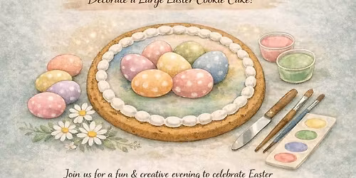 Easter Cookie Cake Paint Night 