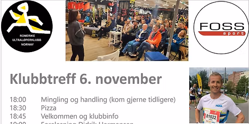 Klubbtreff Romerike Ultral\u00f8perklubb 6. november