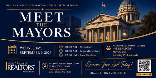 Meet The Mayors: Hosted by the Women's Council of Realtors Westchester