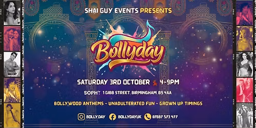 BOLLYDAY - Birmingham!