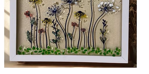 Flower Garden\ud83c\udf3c\ud83c\udf37\ud83e\udebb Shattered Glass & Resin Art Workshop