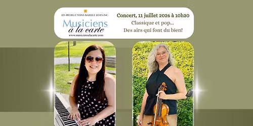 Concert au parc du Centenaire | Classique et pop 2026