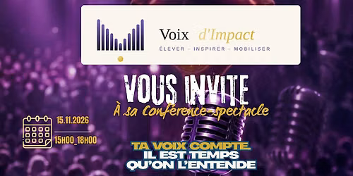 Ta voix compte. Il est temps qu'on l'entende.