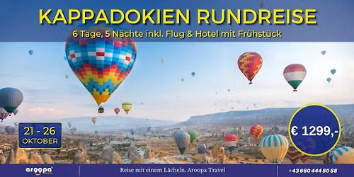 \ud83c\uddf9\ud83c\uddf7KAPPADOKIEN & ANTALYA RUNDREISE\ud83c\uddf9\ud83c\uddf7 mit Reisleitung p.P. \u20ac 1299,-