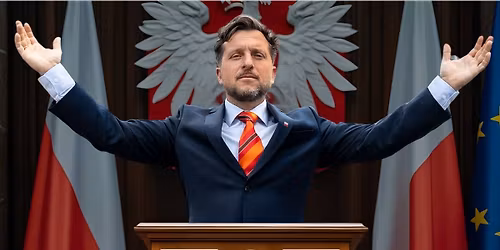 Stand-up! Rafa\u0142 Sumowski w programie ''Prezydent" w Bia\u0142ymstoku w "Zmiana Klimatu"