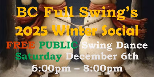 19-Piece Compaq Big Band w\/ Vocalist Juliana Bautista at BC Full Swing's *FREE* Winter Social Dance