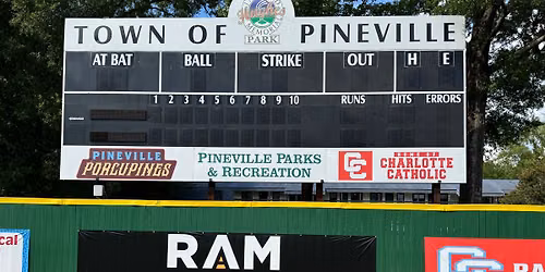 RAM Pavement Night with the Pineville Porcupines as we take on the Cramerton Baseball Club!