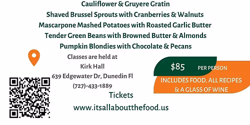 Hands On Cooking Class - Holiday Help!