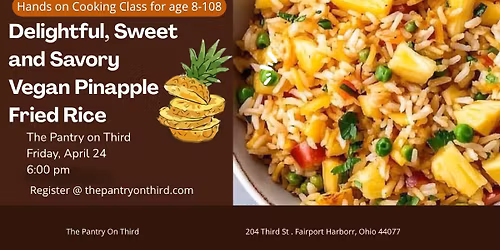 Vegan Pineapple Fried Rice Cooking Class 