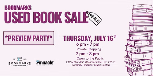 Used Book Sale Preview Party