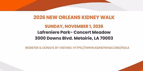 2026 New Orleans Kidney Walk