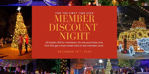 Member Discount Night at Wild Lights
