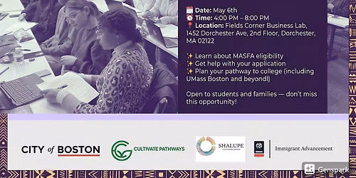 Shalupe MASFA Clinic: Get Expert Help for College & Financial Aid