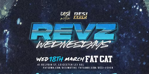 Revz Wednesdays: - Hosted By DJ Kazz & Friends || Venue: FatCat \ud83d\ude3c || \u00a33.50 Drinks All Night