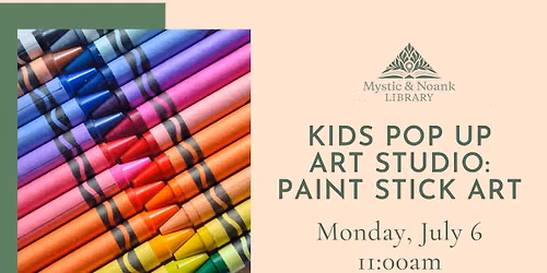 Kids Pop Up Art Studio: Paint Stick Art