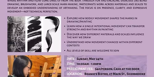 Body Movement into Mark on Drawing and Painting