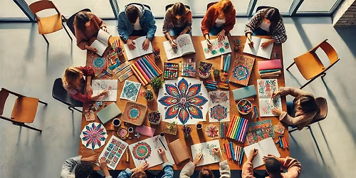 Phone-free creative gathering for adults (English, Espa\u00f1ol, Portugu\u00eas)
