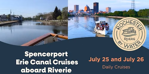 Spencerport Erie Canal Cruise Aboard Riverie