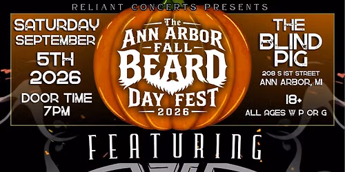 The Ann Arbor Fall Beard Day Fest 2026 at The Blind Pig