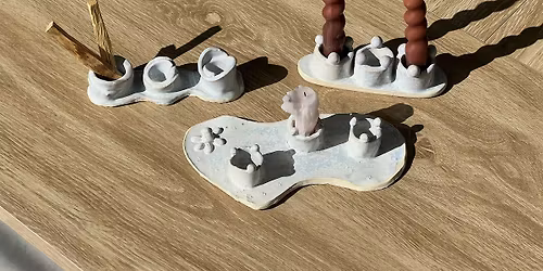 Candle Holder Pottery Class - Beginner Ceramics Handbuilding Workshop