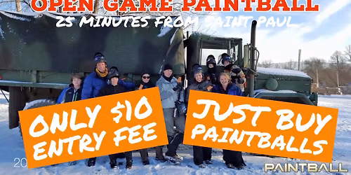 Walk-on Paintball Games Saturday $10