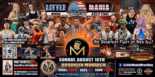 Brooklyn, NY - Little Mania Mini Wrestling @ Brooklyn Monarch