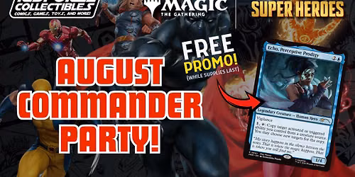 August Marvel Super Heroes Commander Party at Kidforce!