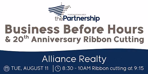 Business Before Hours\/ 20th Anniversary Ribbon Cutting at Alliance Realty