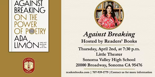 Ada Lim\u00f3n Launches Against Breaking: On the Power of Poetry