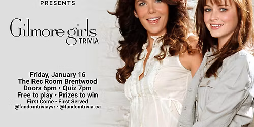 Gilmore Girls Trivia at The Rec Room Brentwood