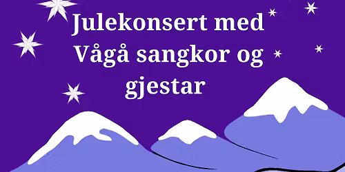 Julekonsert med Vågå sangkor med gjestar og utdeling av kulturstipend