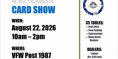 Sports Cards 4 Veterans Card Show