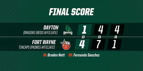Dayton Dragons vs. Fort Wayne TinCaps