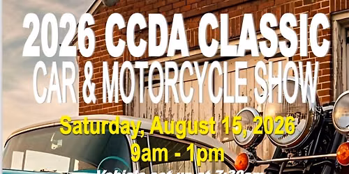 2026 CCDA Classic Car & Motorcycle Show