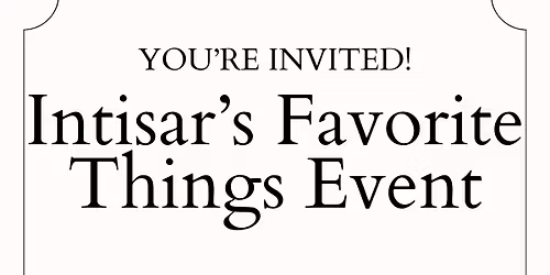 Intisar\u2019s Favorite Things for Harvest Hope \ud83e\udde1\ud83c\udf41