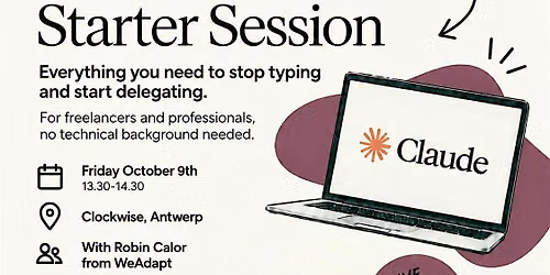 The Claude Starter Session with Robin Calor from WeAdapt