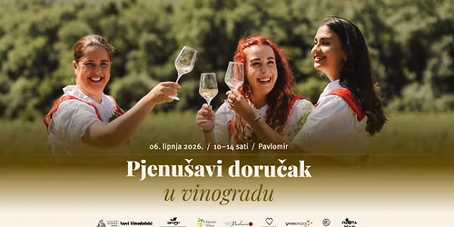 Pjenu\u0161avi doru\u010dak u vinogradu