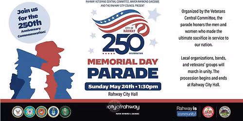 Rahway Memorial Day Parade - 250th Commemoration