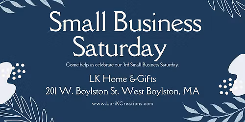 Small Business Saturday - LK Home & Gifts