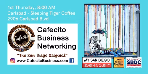 Cafecito Business Networking Carlsbad - 1st Thursday Apr