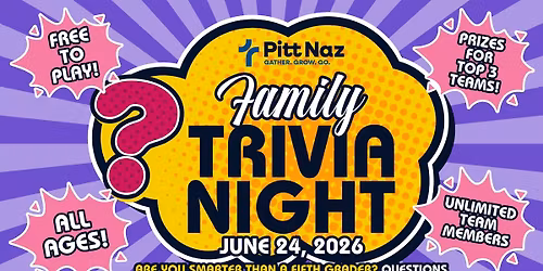 Pitt Naz Family Trivia Night