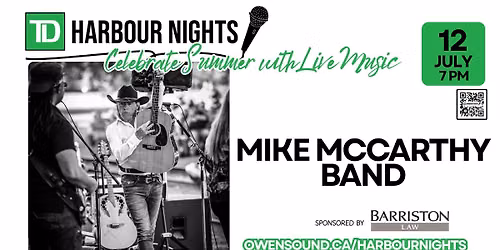 TD Harbour Nights presents The Mike McCarthy Band in partnership with Barriston Law