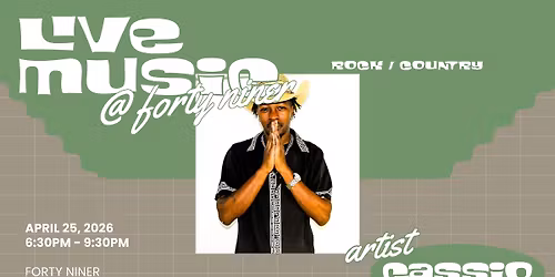 LIVE MUSIC - Cassio - The Bar @ Forty Niner